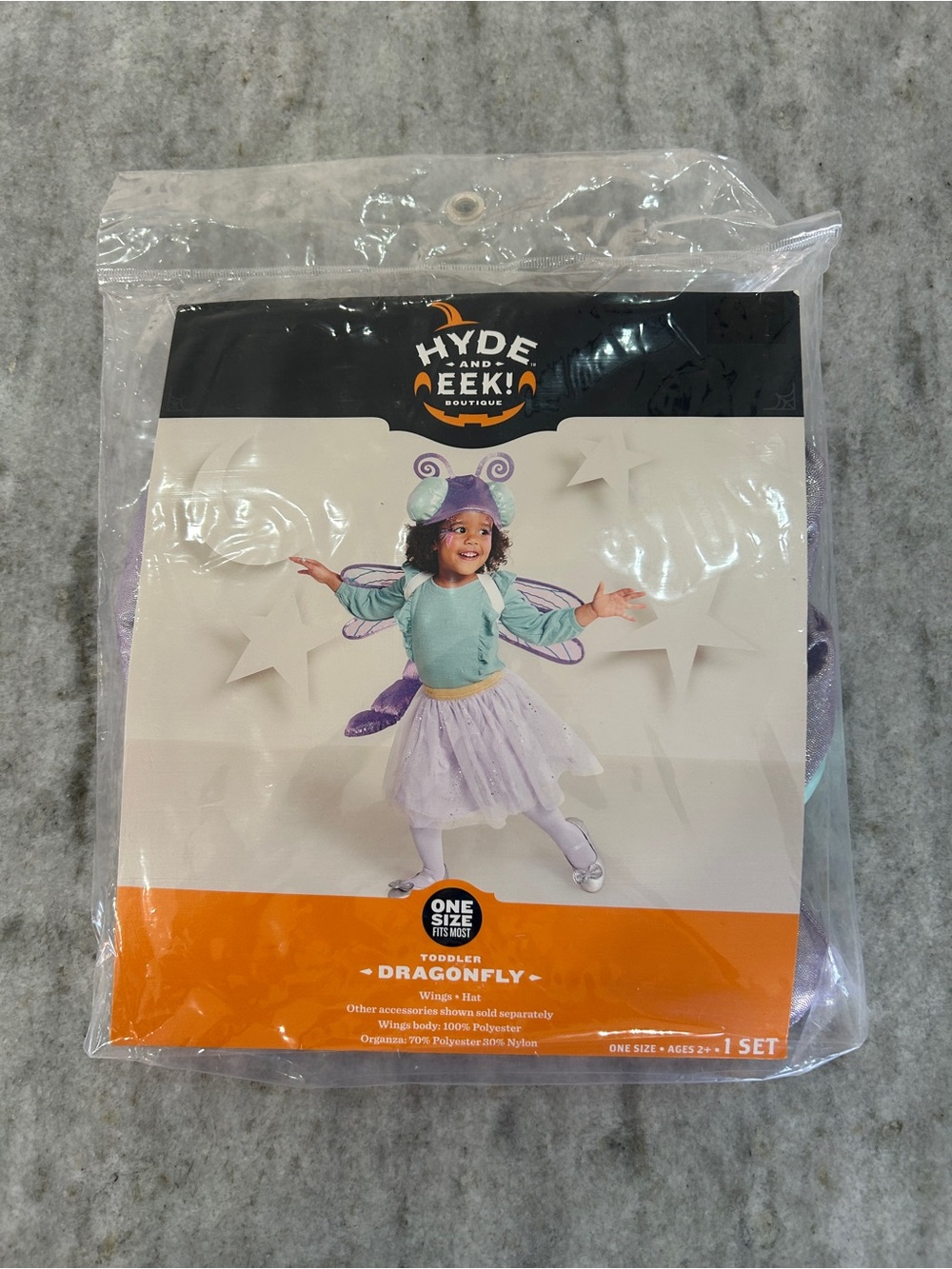 Hyde and Eek Toddler Dragonfly Costume in Purple and Teal OS 2+